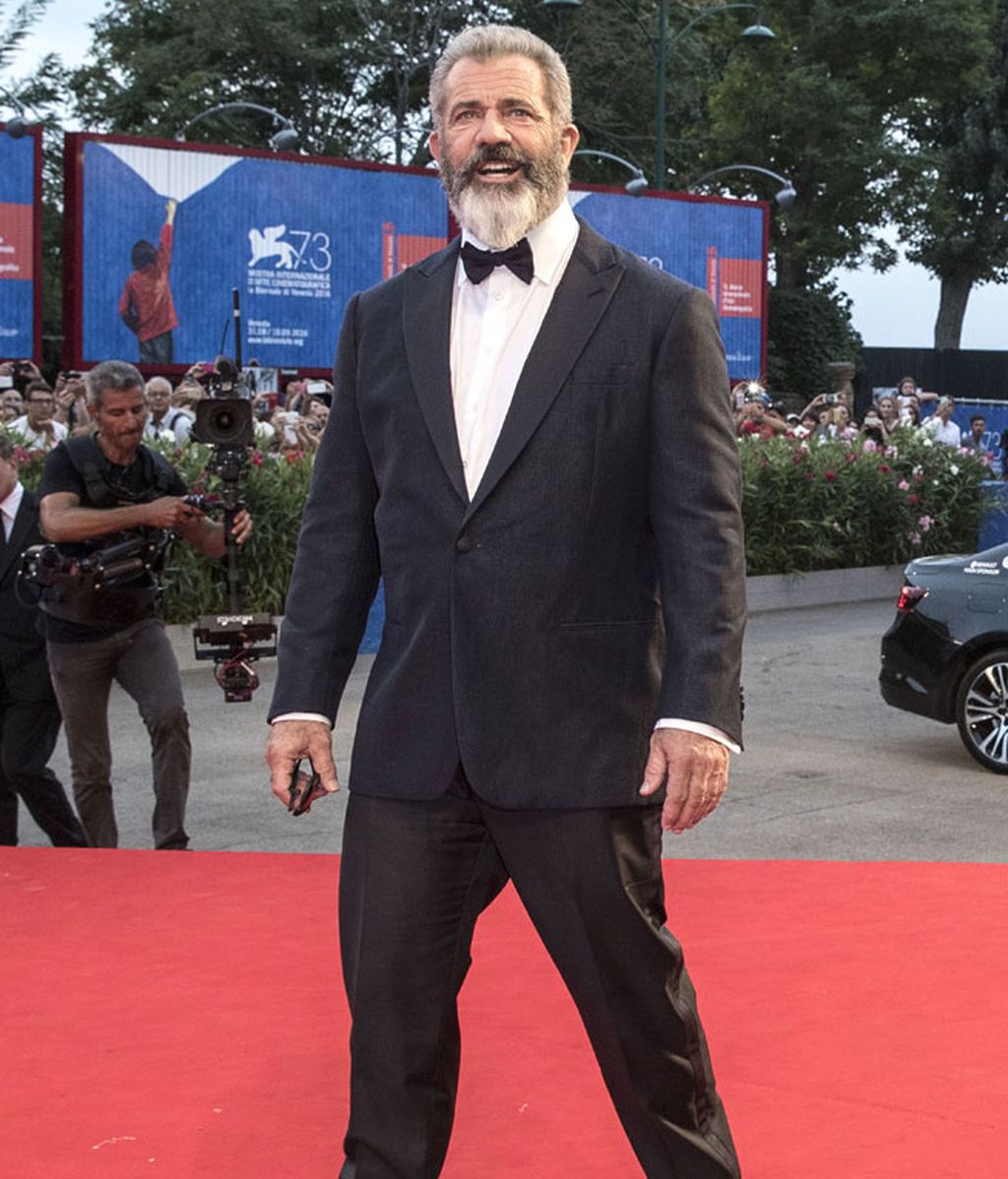 Mel Gibson, con barba, presentaba en Venecia 'Hacksaw Ridge'
