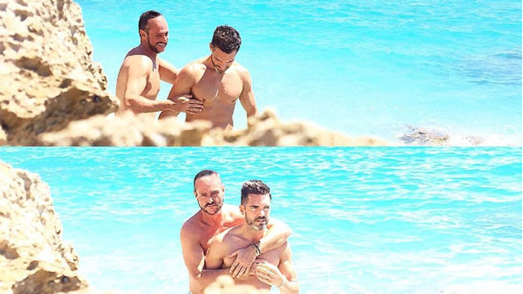 Caricias y risas en una playa de Alicante