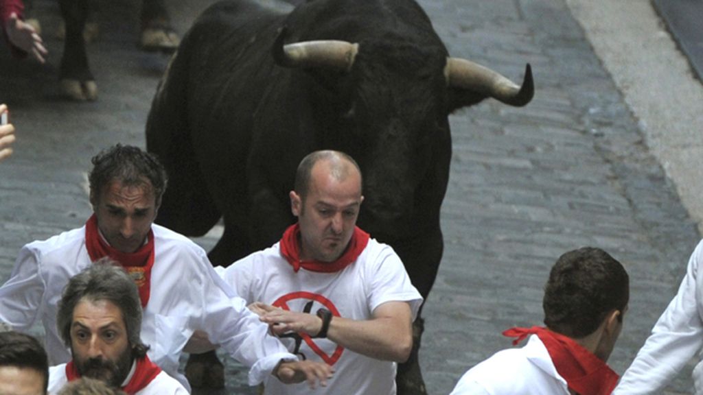 Dramático encierro en la fiesta de San Fermín
