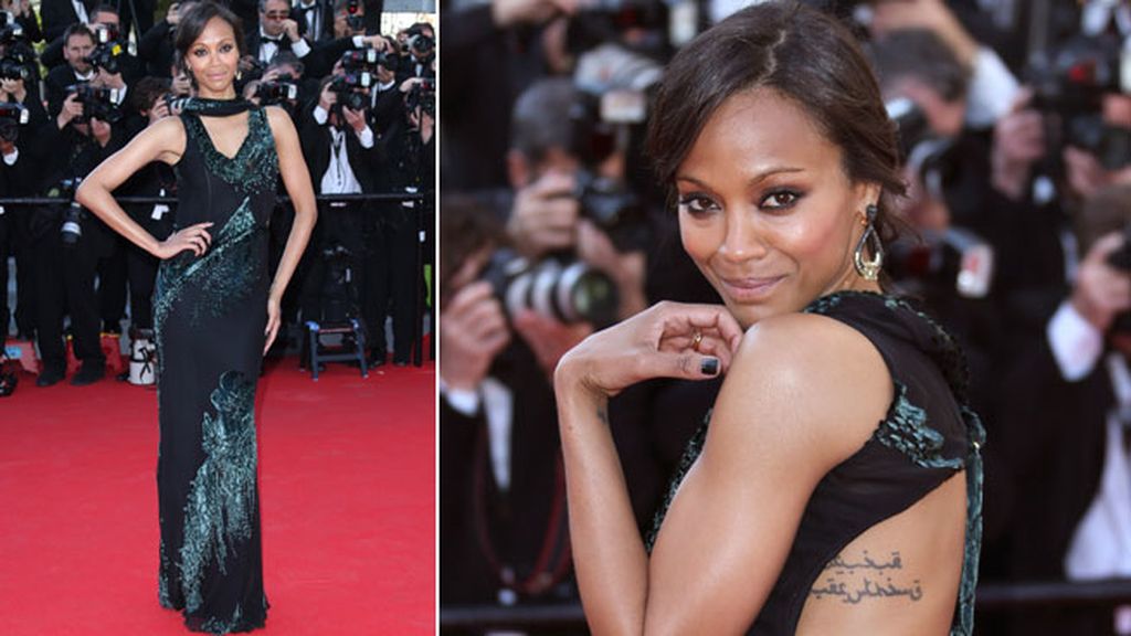 Zoe Saldana lució un diseño de Jason Wu