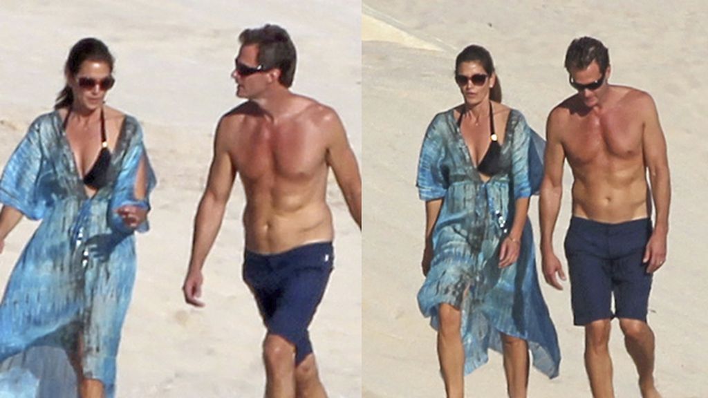 Cindy Crawford y su marido, Navidad en el paraíso