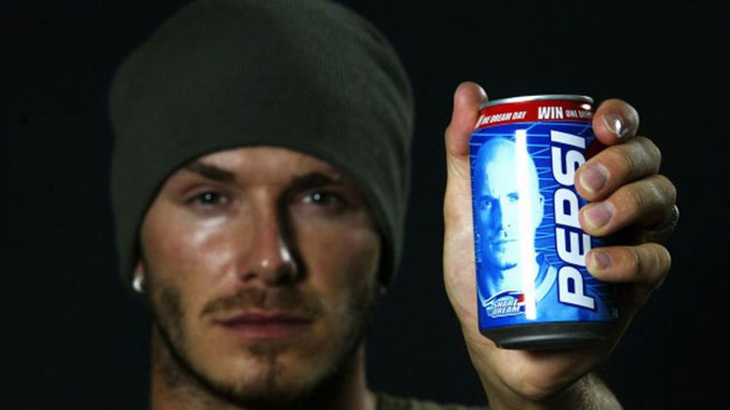 Beckham prefiere Pepsi