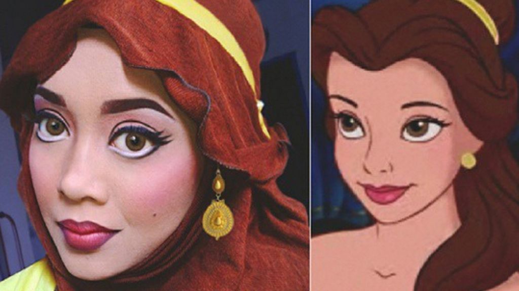 Esta 'instagramer' se disfraza de personajes Disney usando un hiyab