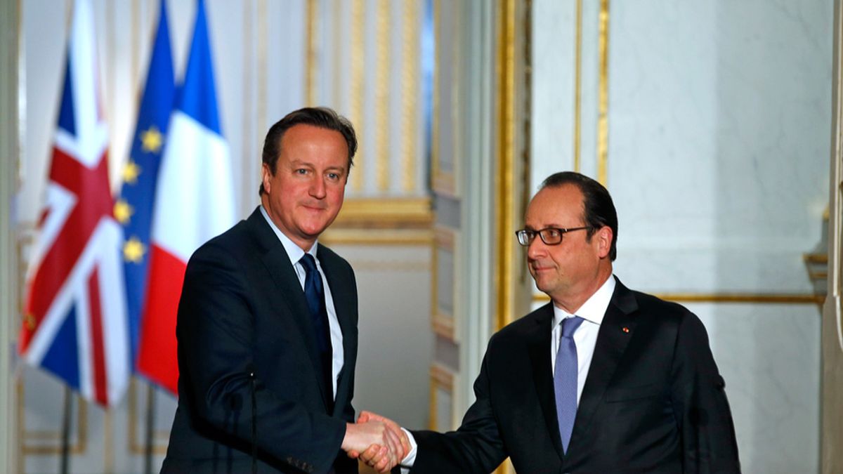 David Cameron y François Hollande