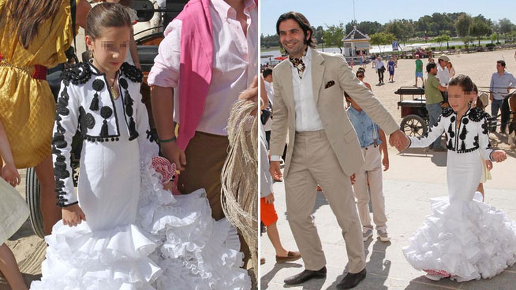 50% flamenca, 50% torera: el bautizo de la hija de Estrella Morente y Javier Conde