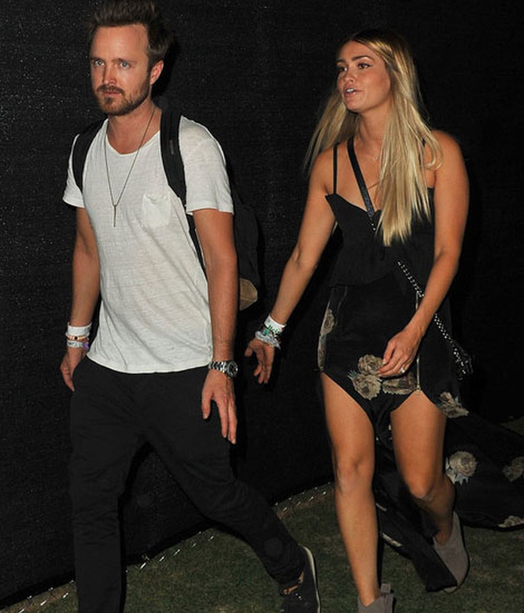 Aaron Paul y su mujer Lauren Parsekian