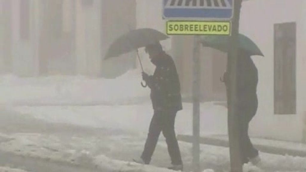 La nieve llega a la Capital