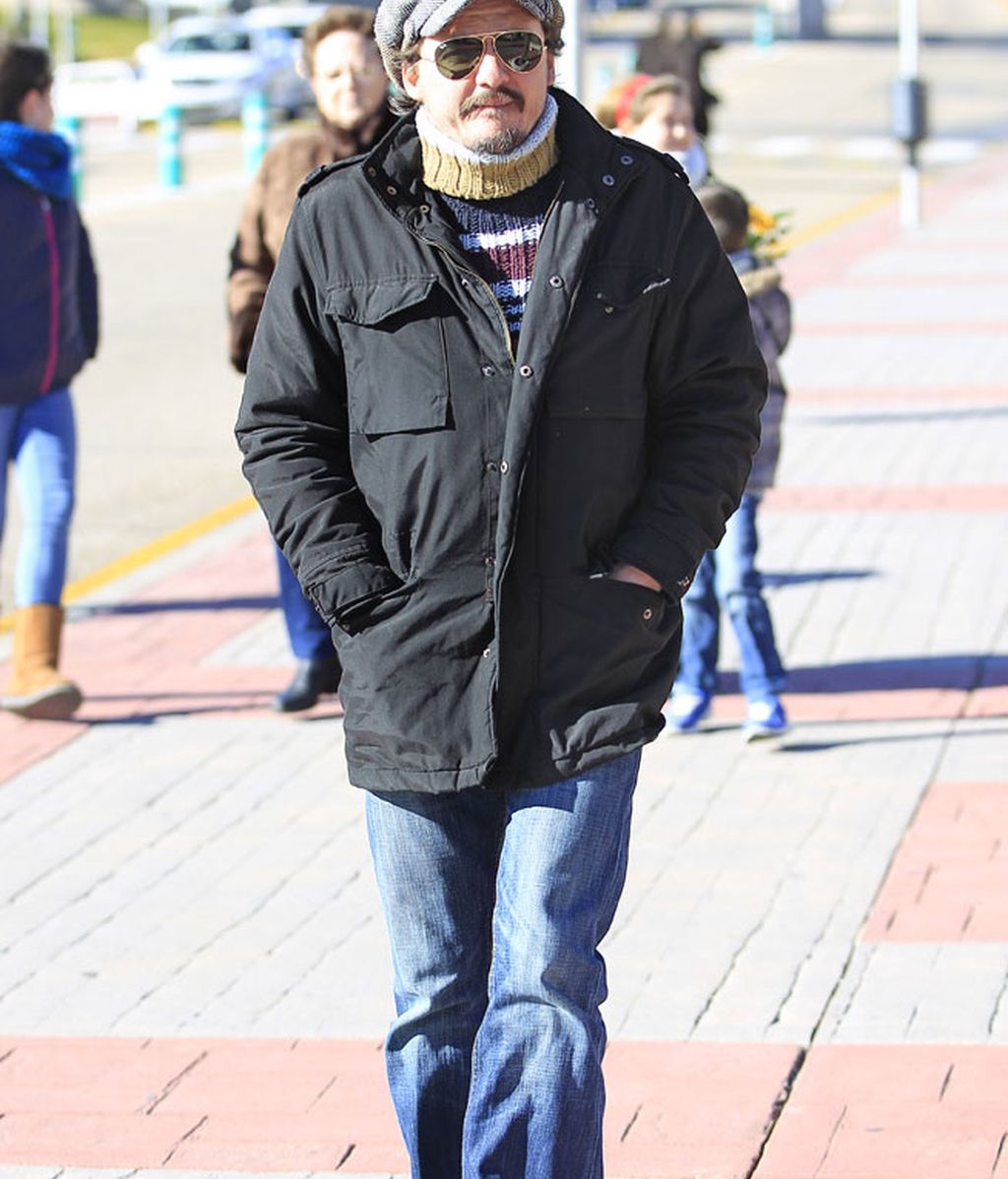 El cantante Coque Malla en el tanatorio de La Paz