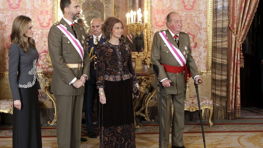 La Familia Real durante la celebración de la Pascua Militar La Familia Real durante la celebración de la Pascua Militar