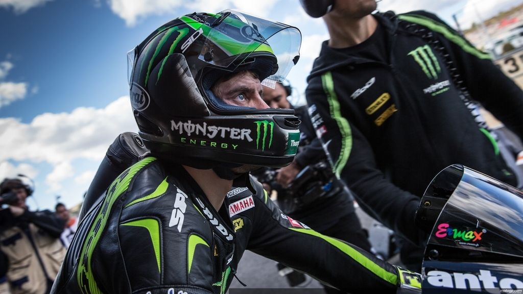 Cal Crutchlow durante la clasificación del GP de Valencia