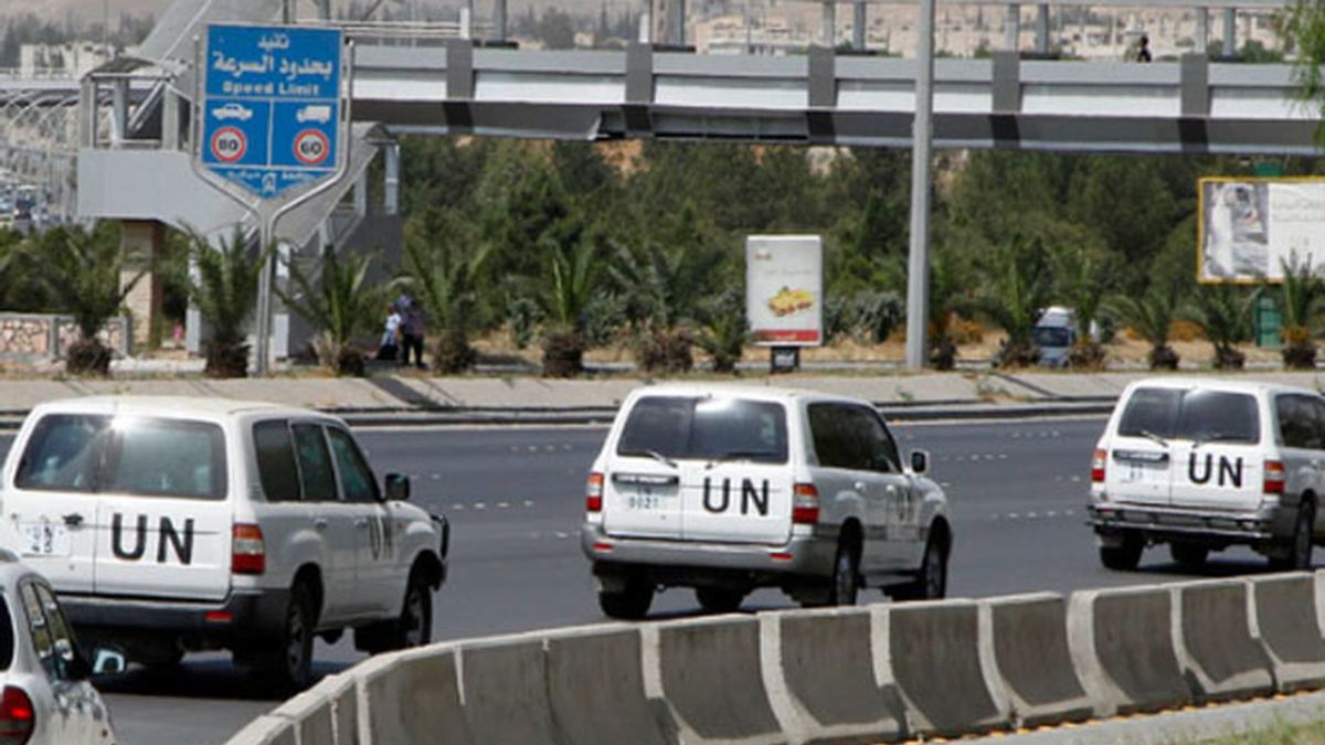 Observadores de Naciones Unidas en Siria