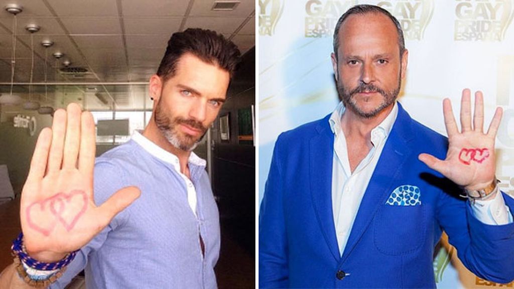 Ambos reivindican "#stopLGTBfobia"