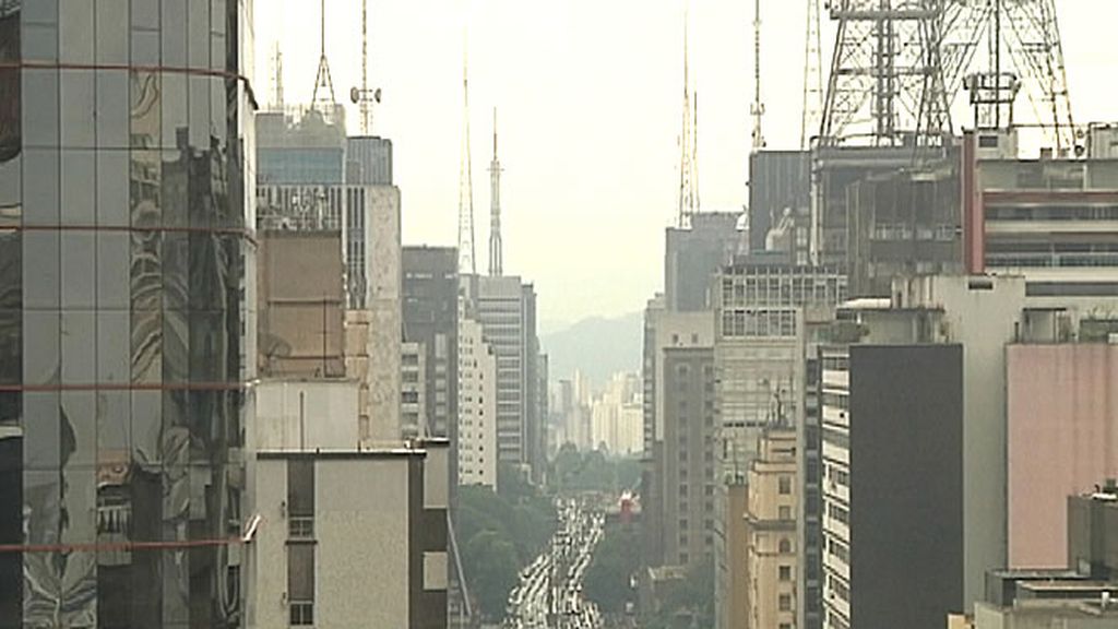 Vista aérea de la ciudad de Sao Paulo
