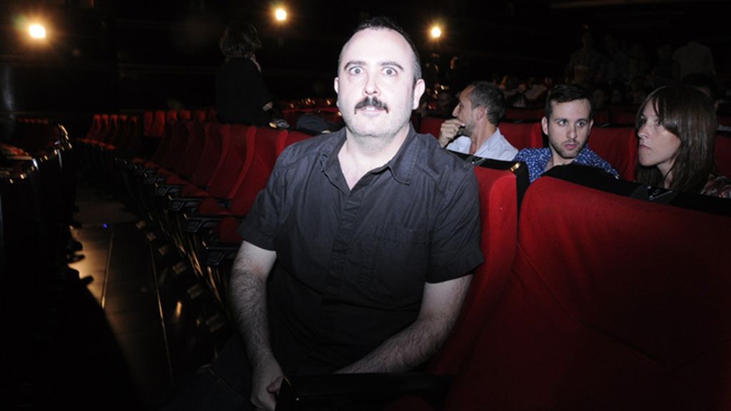 Carlos Areces no quiso perderse el estreno de la película producida por su amigo Santiago Segura