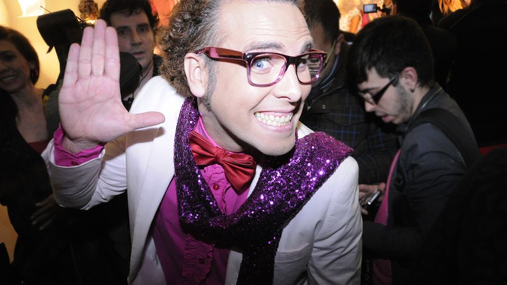 El siempre ocurrente Torito haciendo de las suyas en el photocall