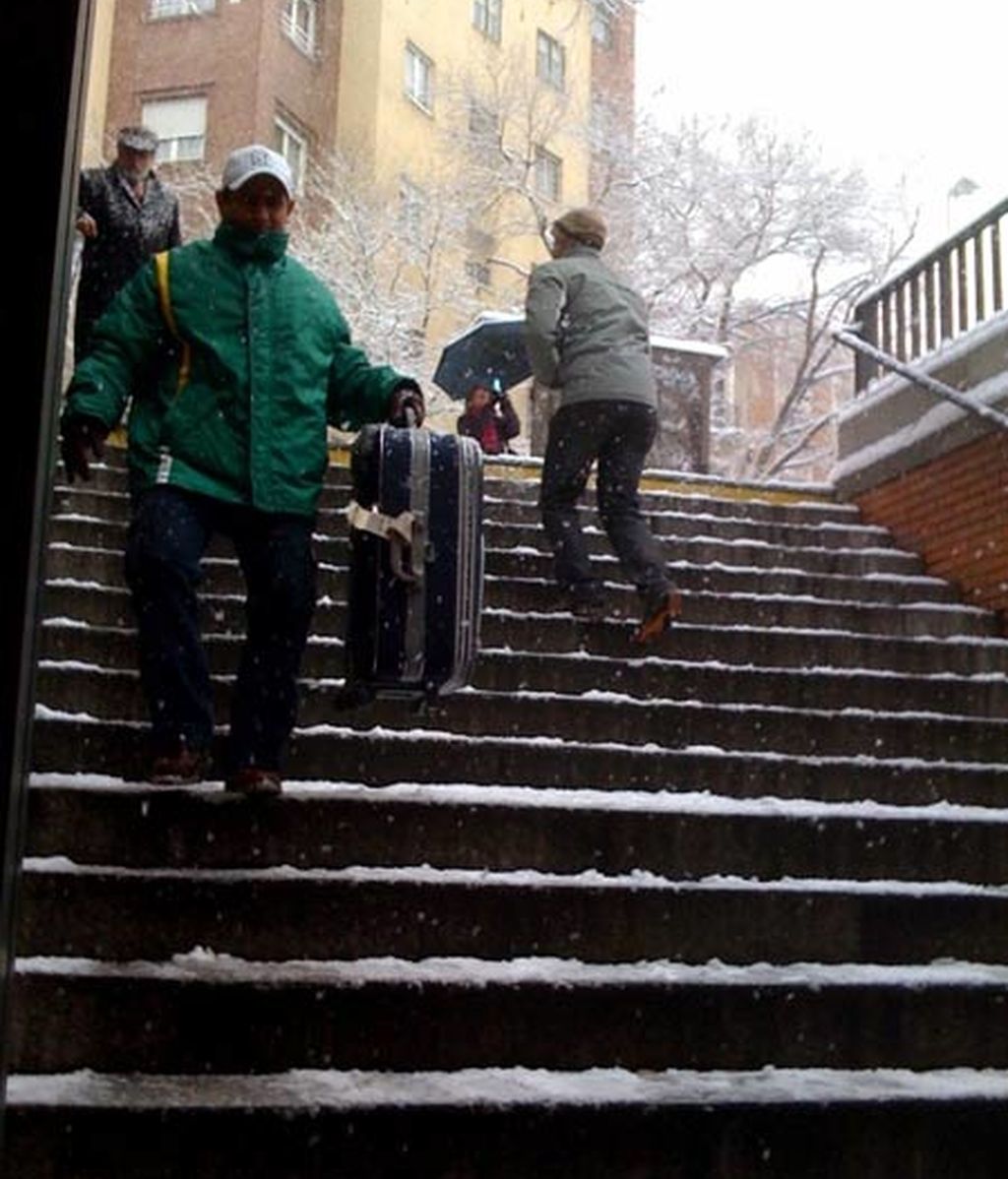 Nieva en Madrid