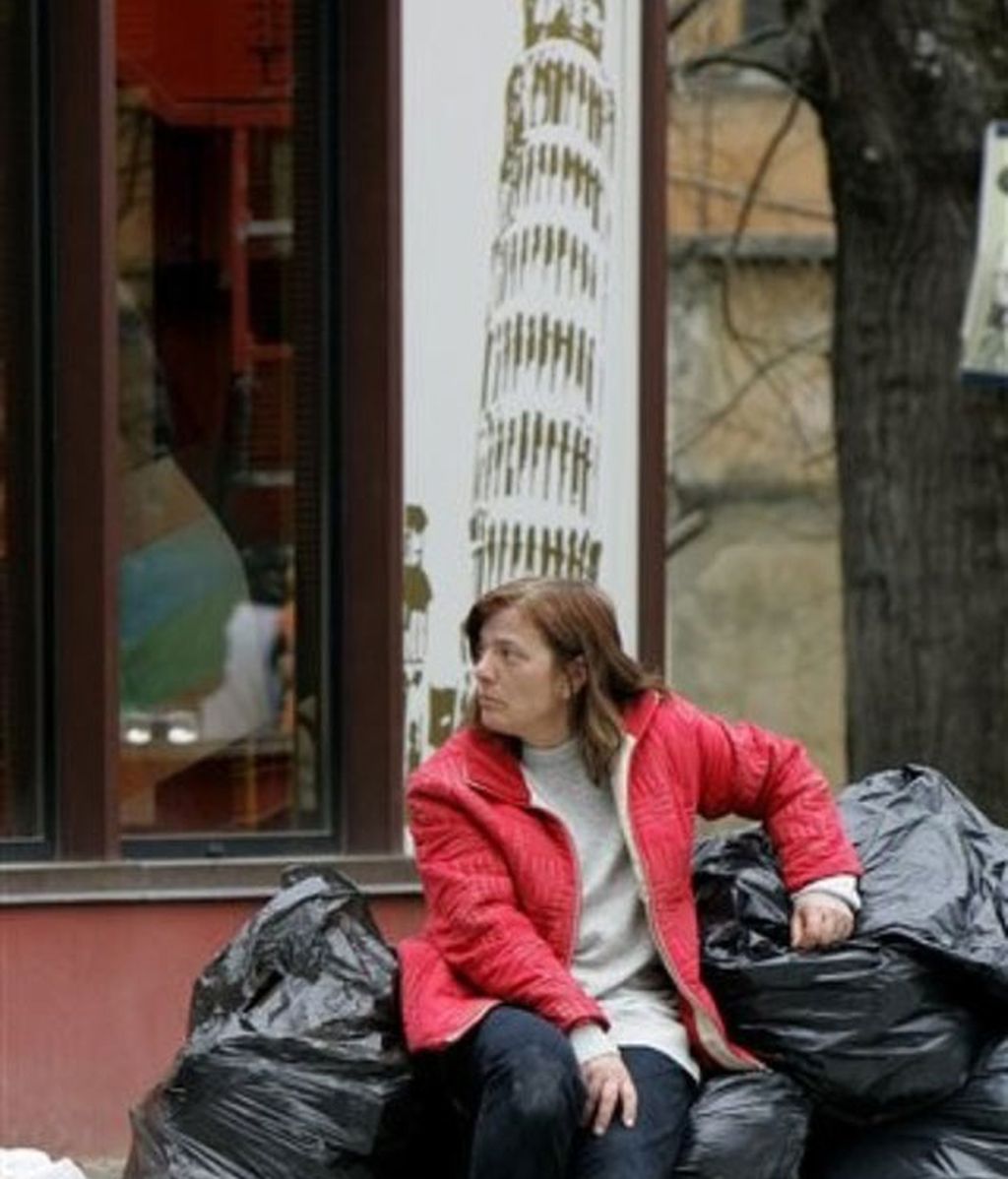 Damnificados por el terremoto en L'Aquila, Italia