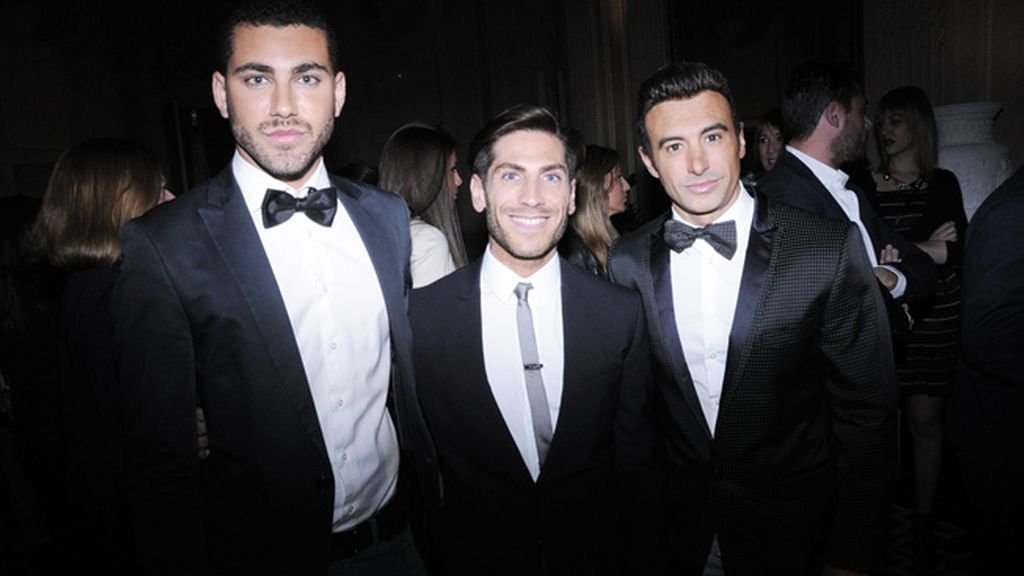 Lucas Navarro, el PR de Dolce & Gabbana Alessando Sicoli y Pol Gutiérrez