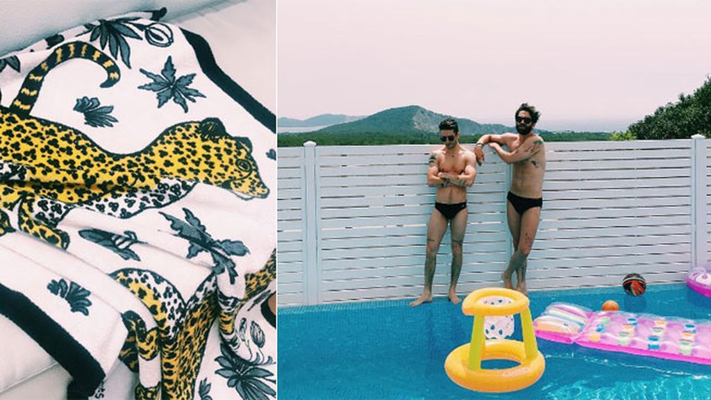 Piscina, chiringuito y amigos: el fiestón ibicenco de dos días por los 30 de Pelayo