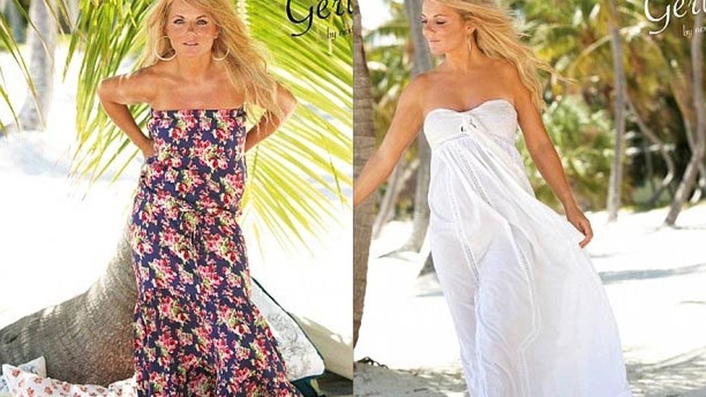 Geri Halliwell no sólo diseña, también posa