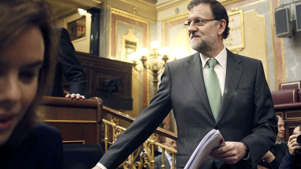 Mariano Rajoy en la sesión de control al Gobierno