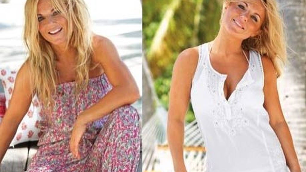 Geri Halliwell no sólo diseña, también posa