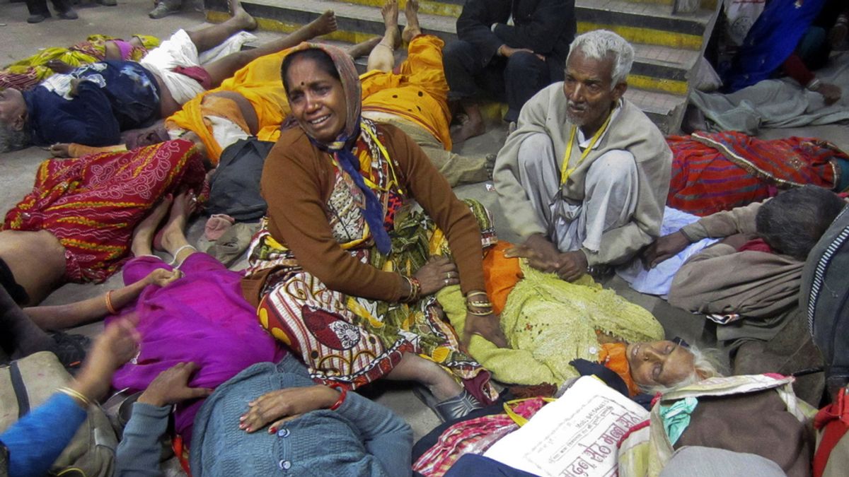 Una estampida humana deja más de treinta muertos en India