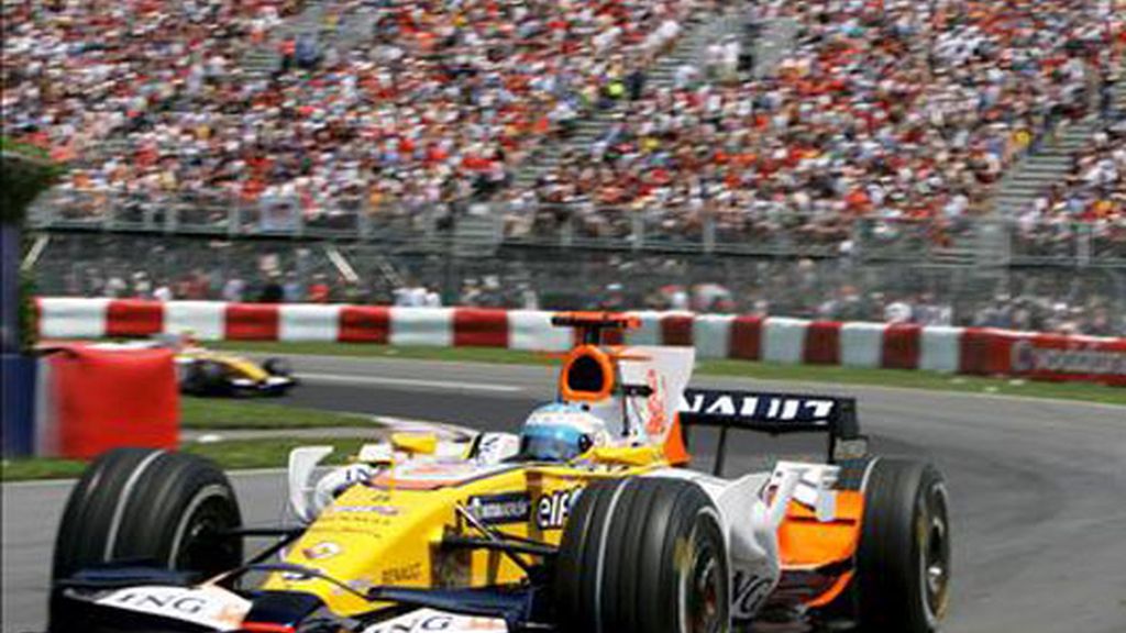 Fernando Alonso en el circuito de Montreal
