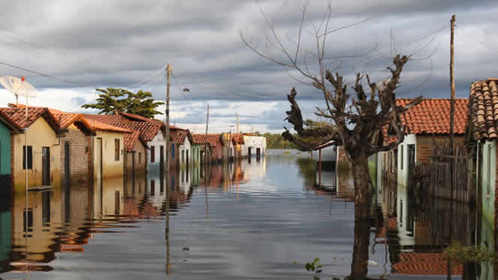 La inundación de una ciudad