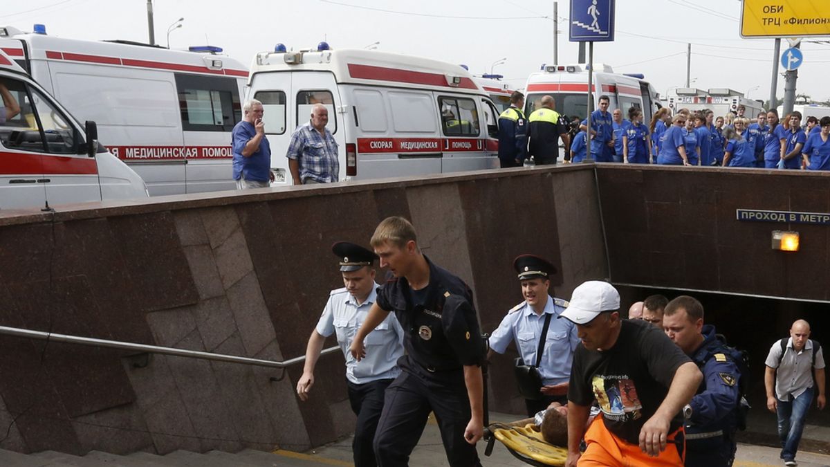 Grave accidente en el metro de Moscú