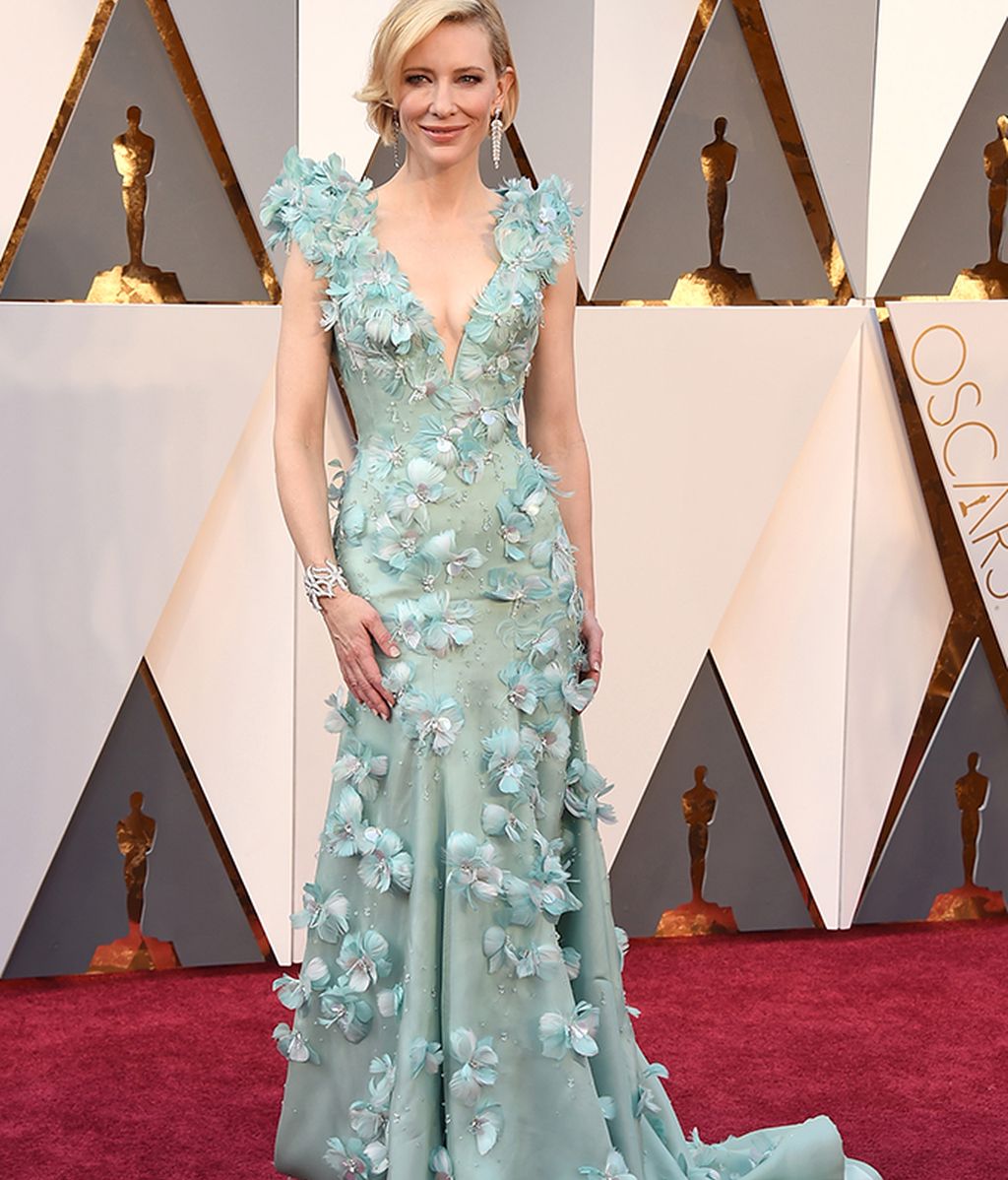 Cate Blanchett, muy floreada de Armani Privé