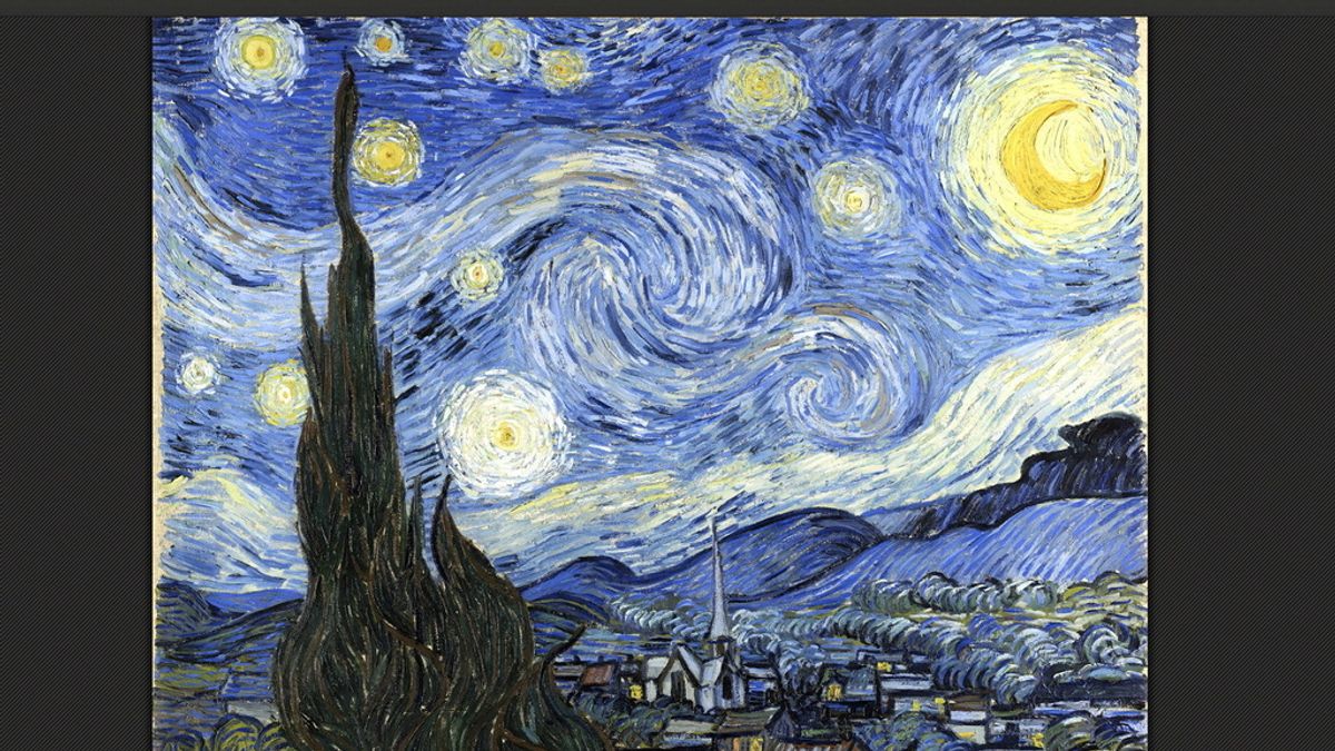 La noche estrellada", una de las obras maestras de Vincent Van Gogh (1853-1890) y una de las más de 30.000 obras de arte de los 151 museos de 40 países -entre ellos España, México, Argentina, Brasil, Colombia y Perú- que pueden verse a partir de ahora por internet gracias al programa "Art Project" de Google