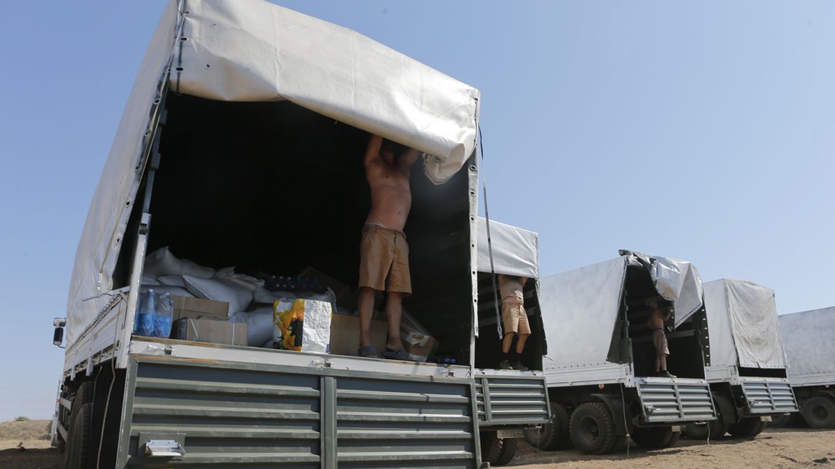 Convoy humanitario ruso camino de Ucrania