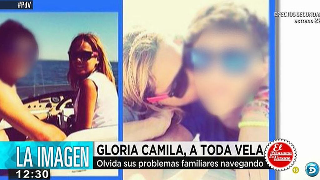 Gloria Camila, veraneo a toda vela