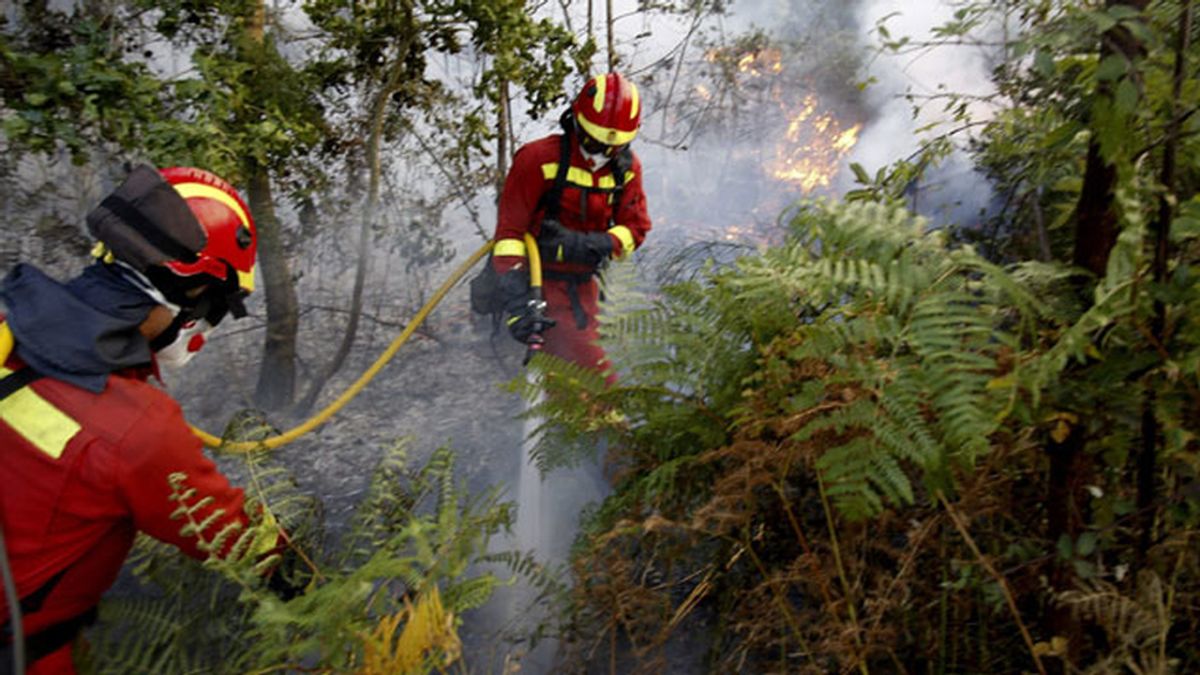 Incendio en Boiro, Galicia