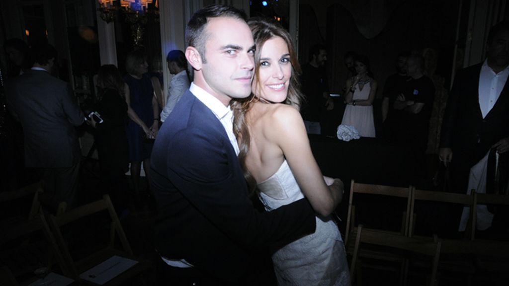 Ion Fiz con su musa y amiga Raquel Sánchez Silva, presentadora de la gala