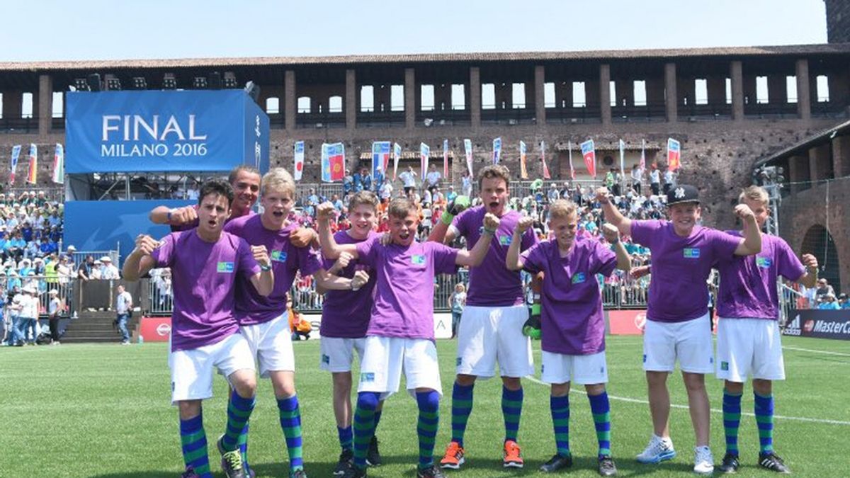 Un joven Cristiano esloveno da la victoria al Maribor en el torneo de Fútbol por la Amistad