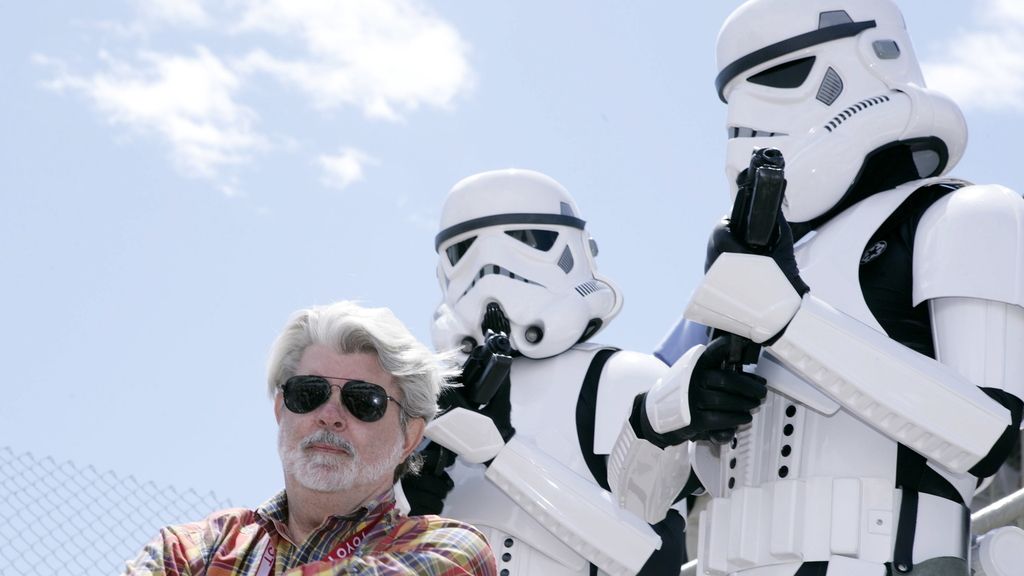 George Lucas y soldados imperiales