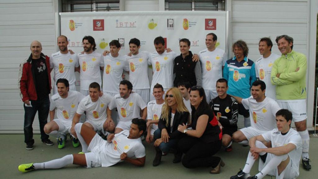 Eduardo Noriega, Gonzalo Miró y Dani Guzmán, futbolistas solidarios por un día