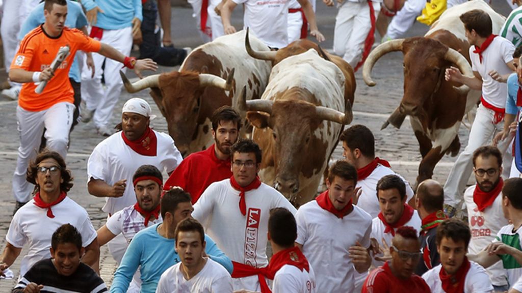 Cuatro trasladados al hospital tras el primer encierro de los Sanfermines