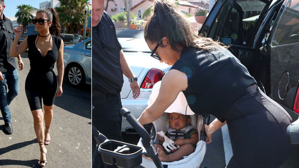 La primera vez en público de Saint West: el clan Kardashian celebra el Día de la Abuela