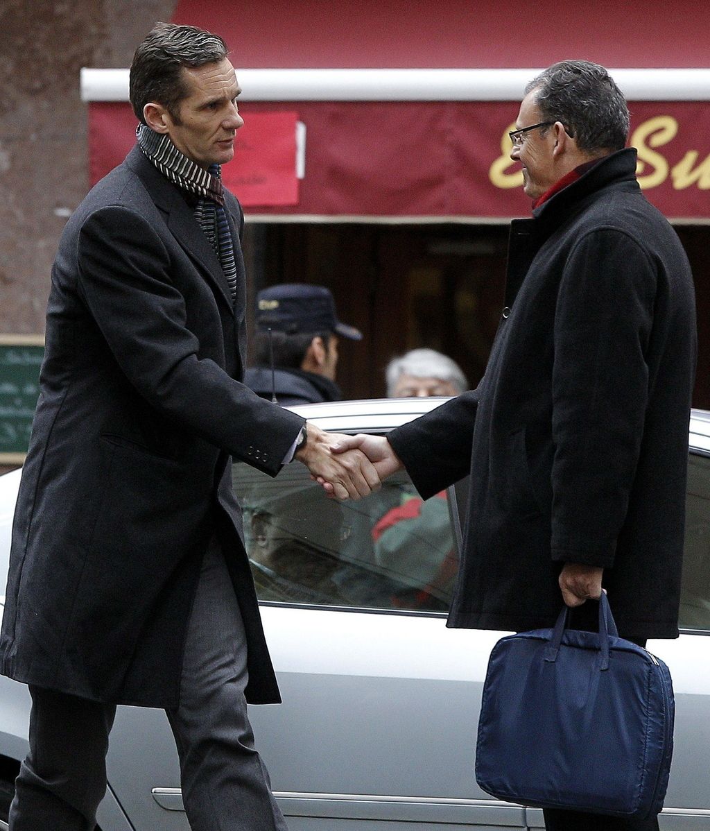 La llegada de Urdangarin a los juzgados