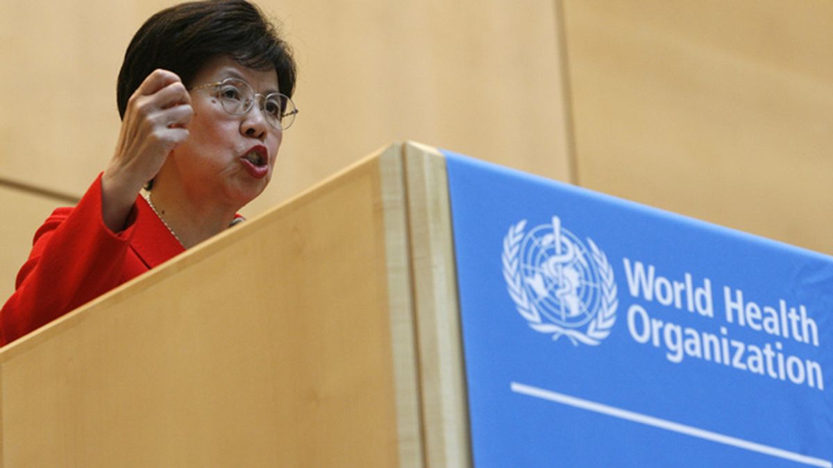 Margaret Chan durante la Asamblea Mundial de la Salud