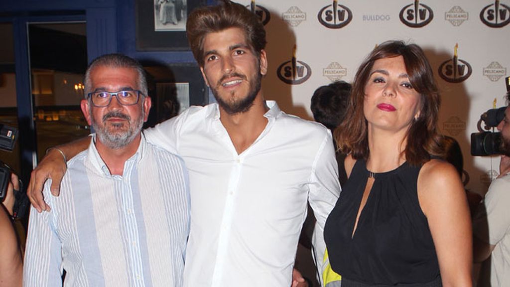 Los padres del ganador también estuvieron en la fiesta