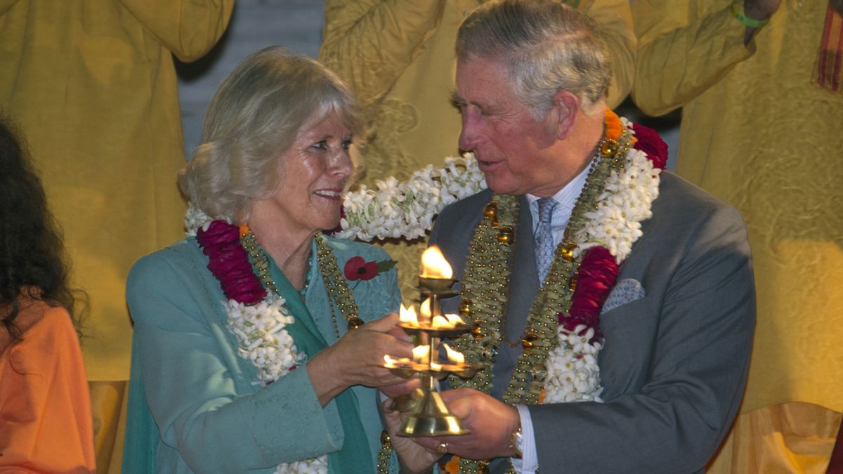 Los duques de Cornualles de visita en la India