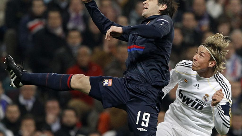 Guti, en un lance del partido Guti, en un lance del partido
