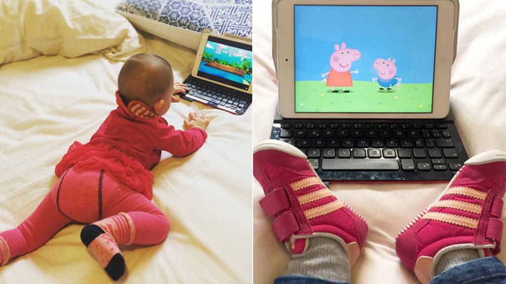 Pero lo que más le gusta es ver los dibujos 'Peppa Pig'