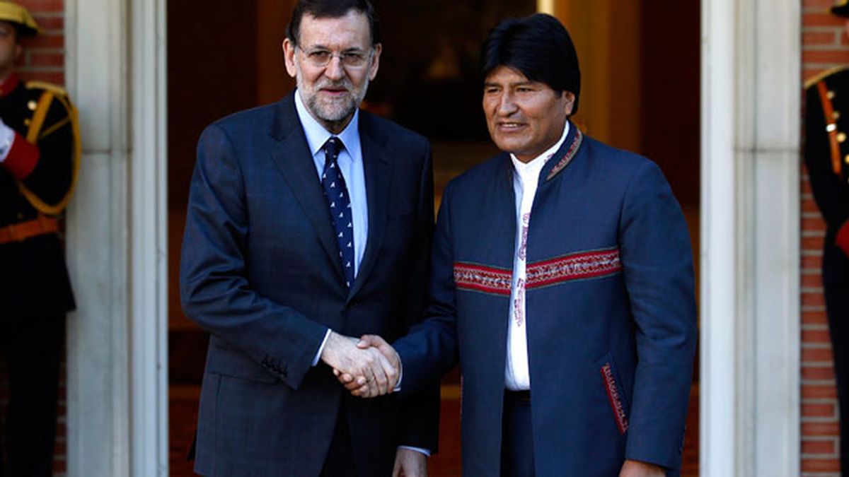 Morales en Moncloa con Rajoy