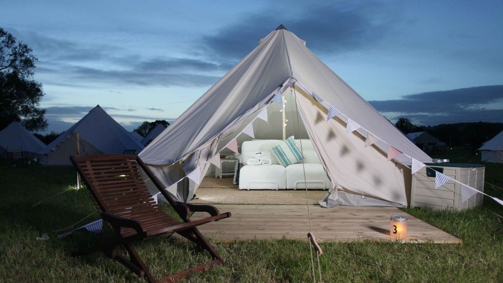 Dormir con lujos en Glastonbury