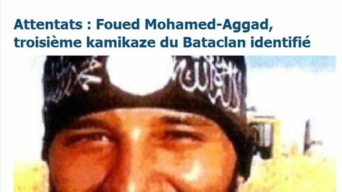 Foued Mohamed-Aggad, identificado como el tercer terrrorista del Bataclan